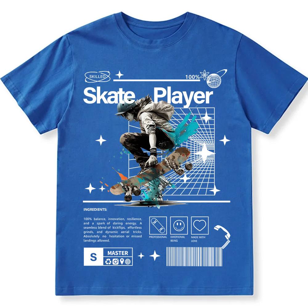 Skate Player Unisex Fit Cotton T-Shirt wearishow