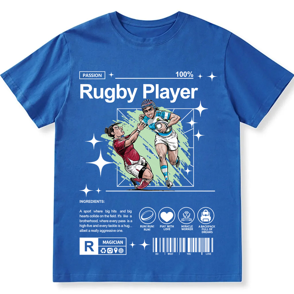 Rugby Player Unisex Fit Cotton T-Shirt wearishow