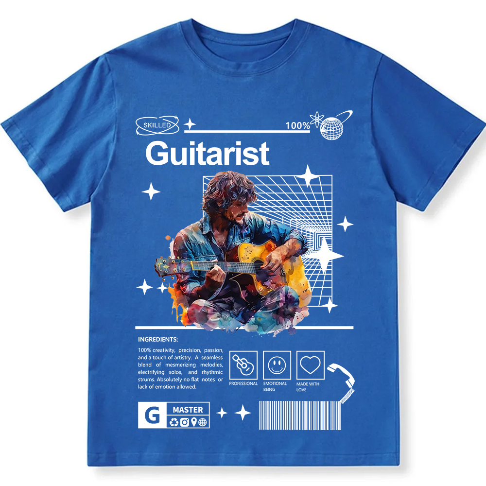Guitarist Unisex Fit Cotton T-Shirt wearishow