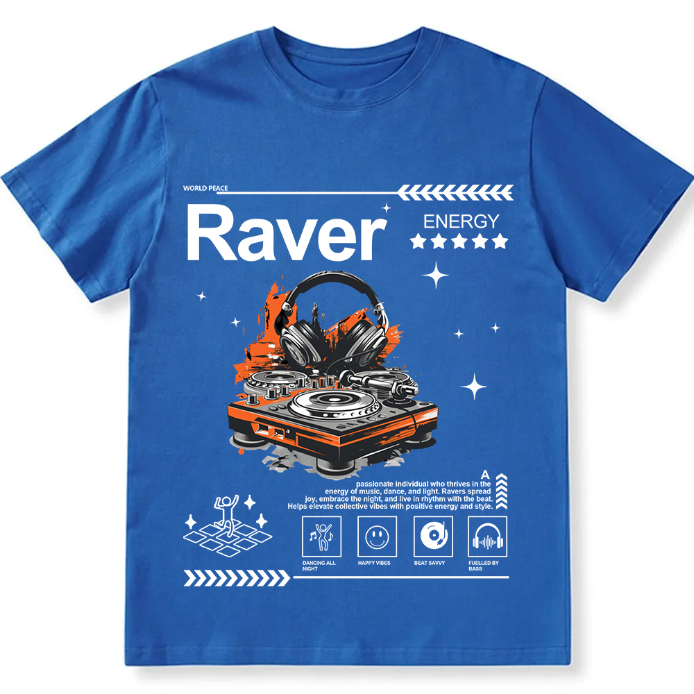 Raver Unisex Fit Cotton T-Shirt wearishow