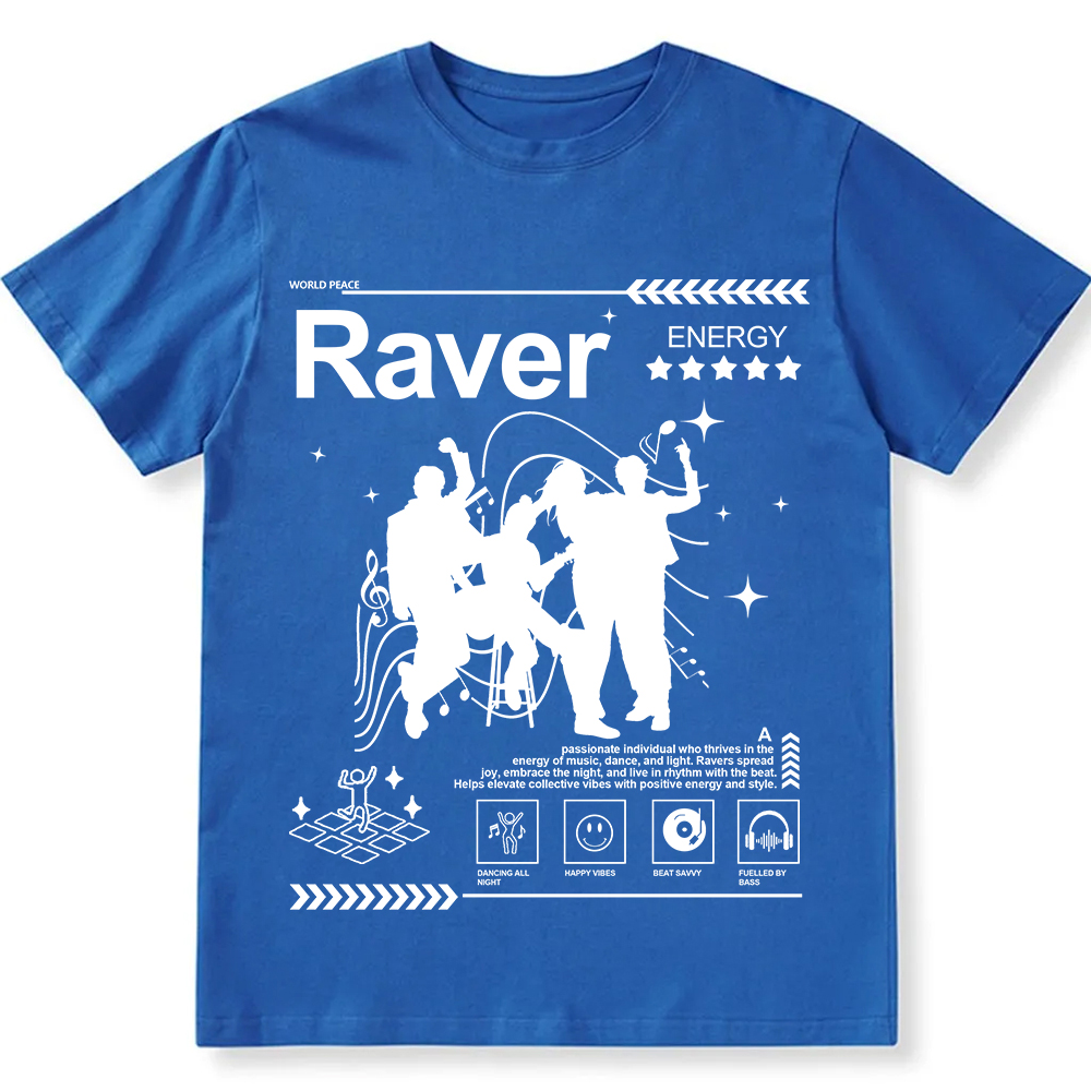 Raver Unisex Fit Cotton T-Shirt wearishow