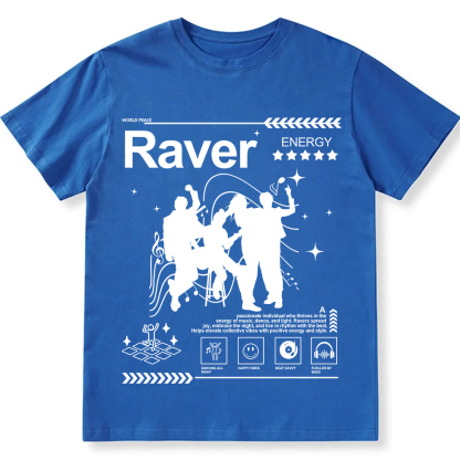 Raver Unisex Fit Cotton T-Shirt wearishow