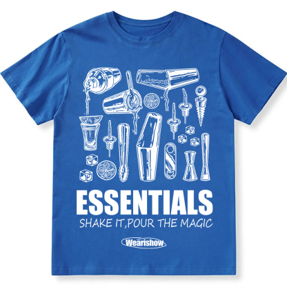 Bartender Essentials Unisex Fit Cotton T-Shirt wearishow