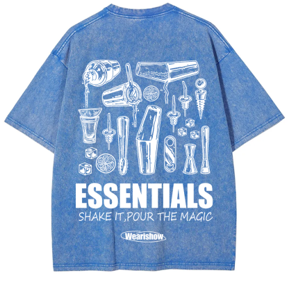 Bartender Essentials Unisex Fit Washed T-Shirt