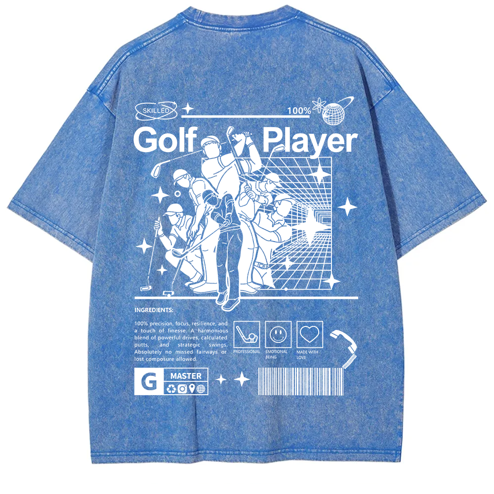 Golf Player Unisex Fit Washed T-Shirt