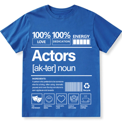 Actors Unisex Fit Cotton T-Shirt wearishow