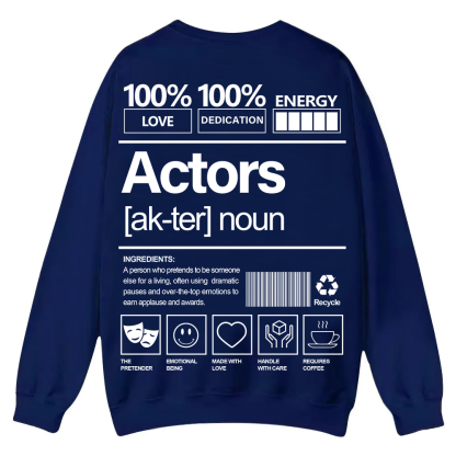 Actors Casual Crewneck Sweatshirt wearishow wearishow