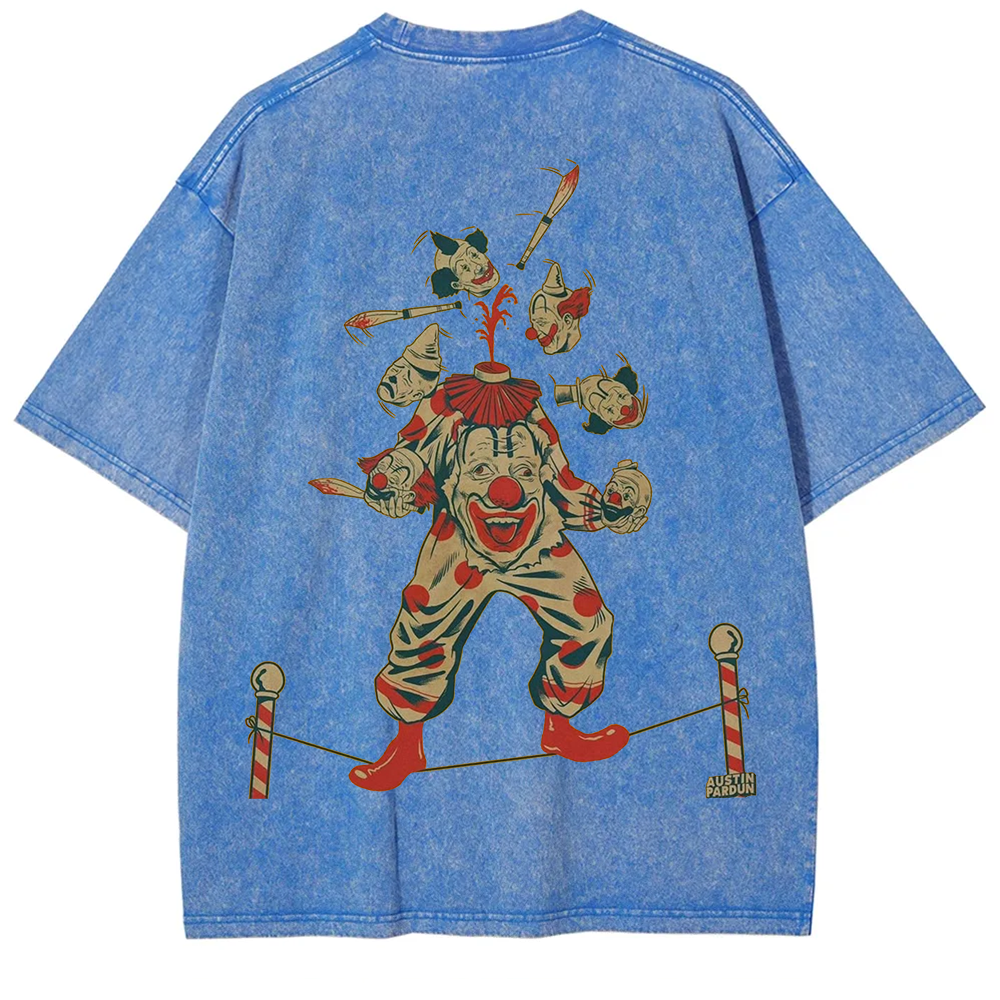 Halloween Clown Art Illustration Print Unisex Classic T-Shirt