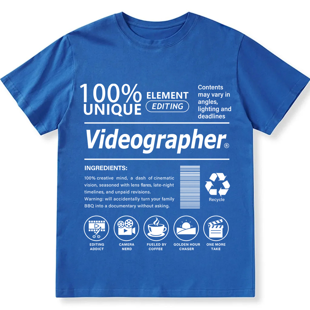 Videographer Unisex Fit Cotton T-Shirt wearishow
