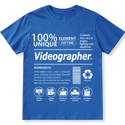 Videographer Unisex Fit Cotton T-Shirt wearishow