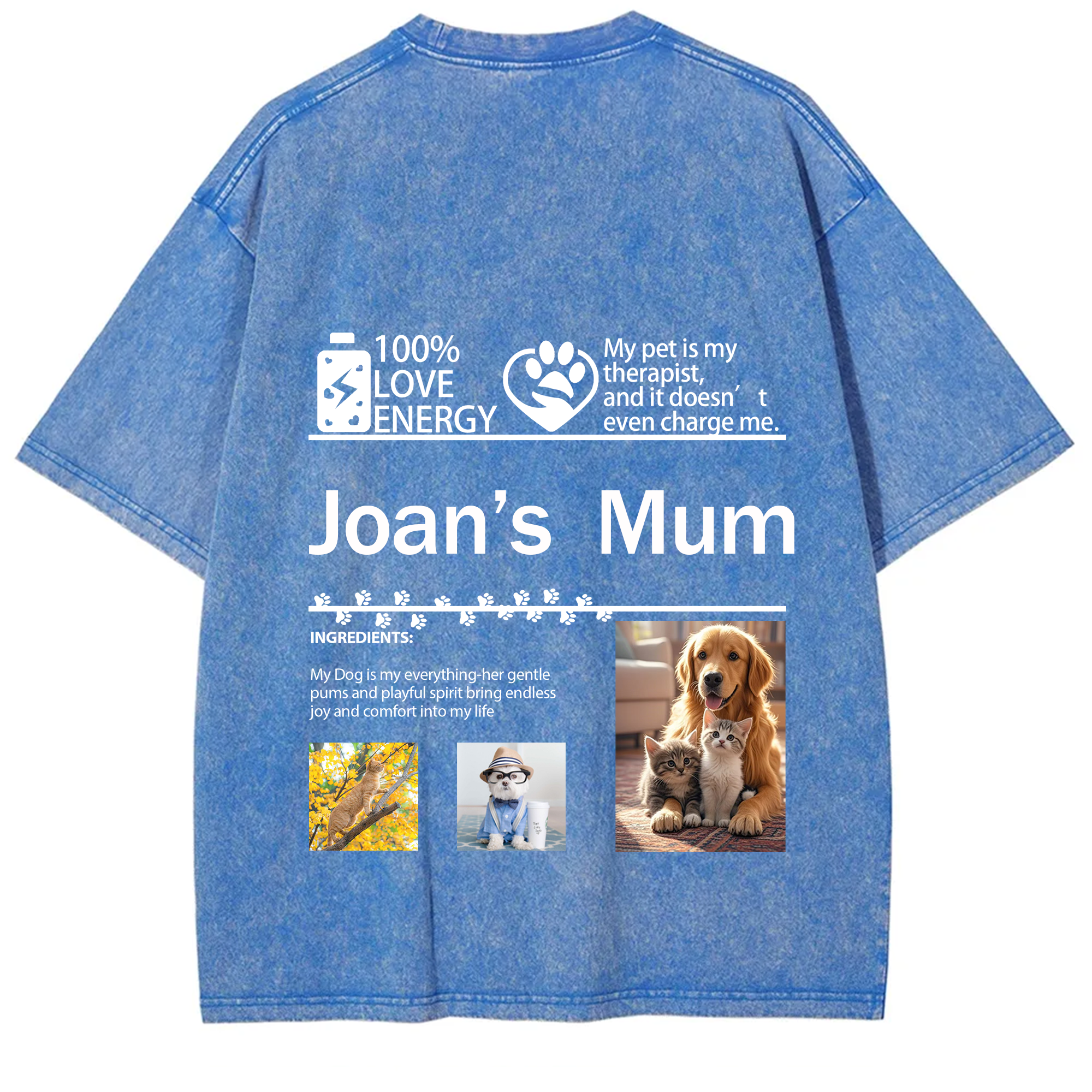 Pet Photo Creative Customized Unisex T-shirt
