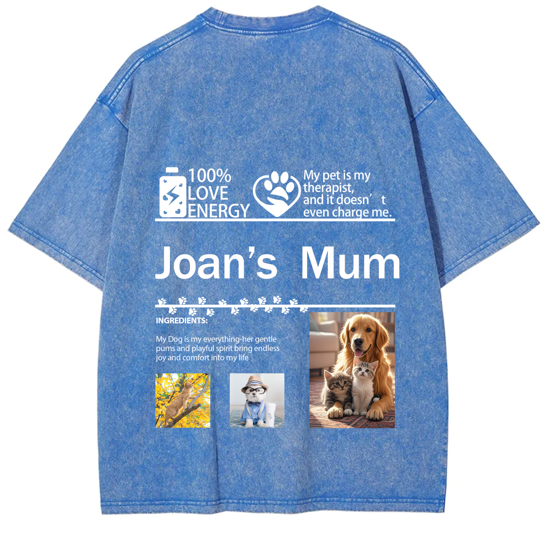 Pet Photo Creative Customized Unisex T-shirt