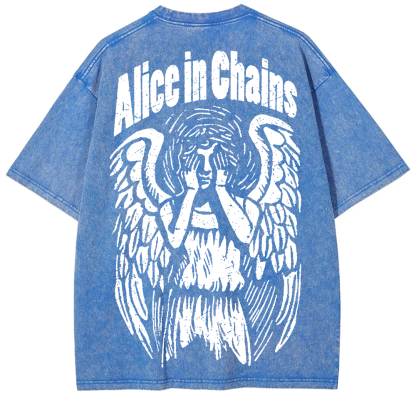 Unisex Vintage Washed Alice In Chains T-Shirt