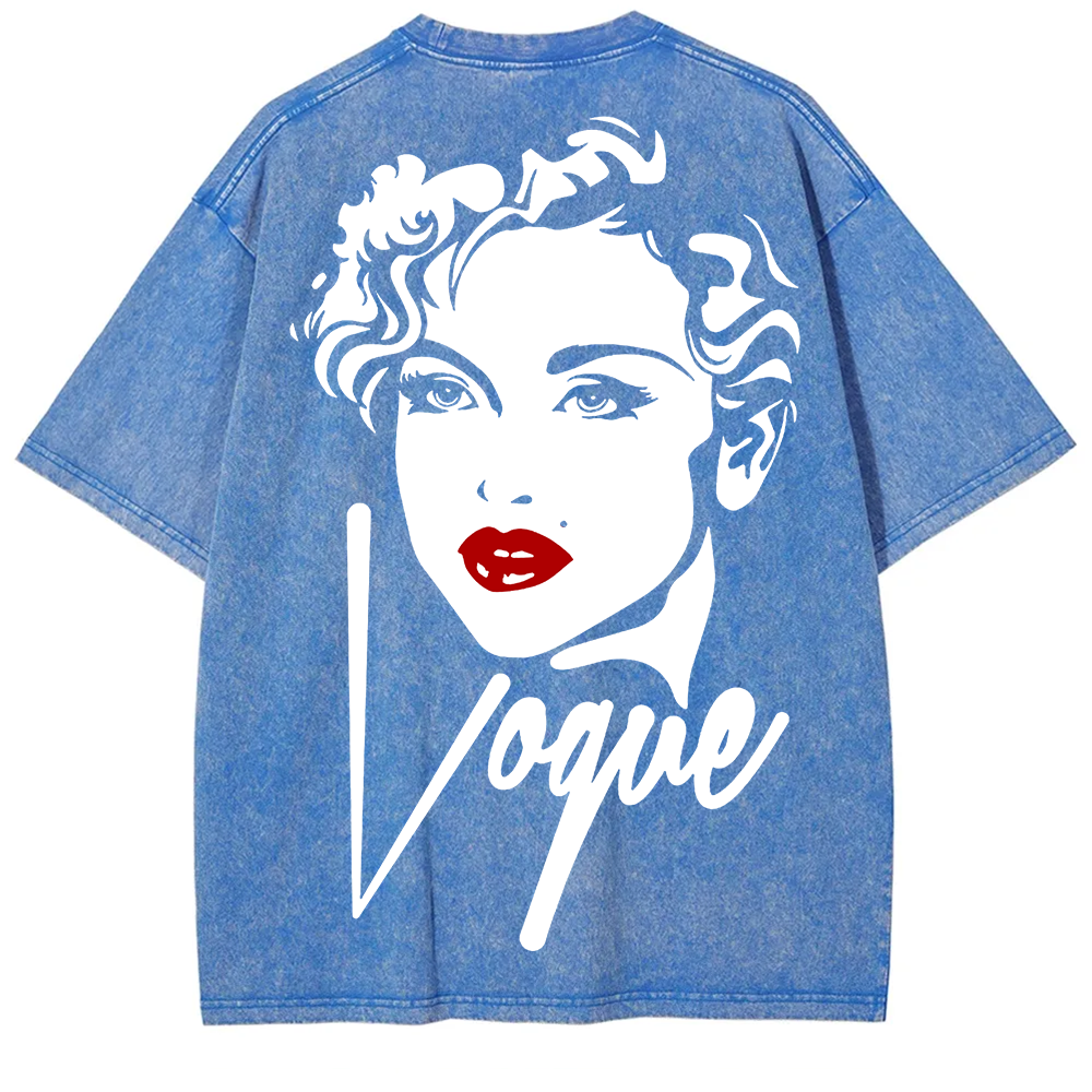  Vintage Washed Madonna Vogue Cover  T-Shirt