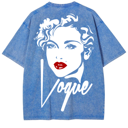  Vintage Washed Madonna Vogue Cover  T-Shirt
