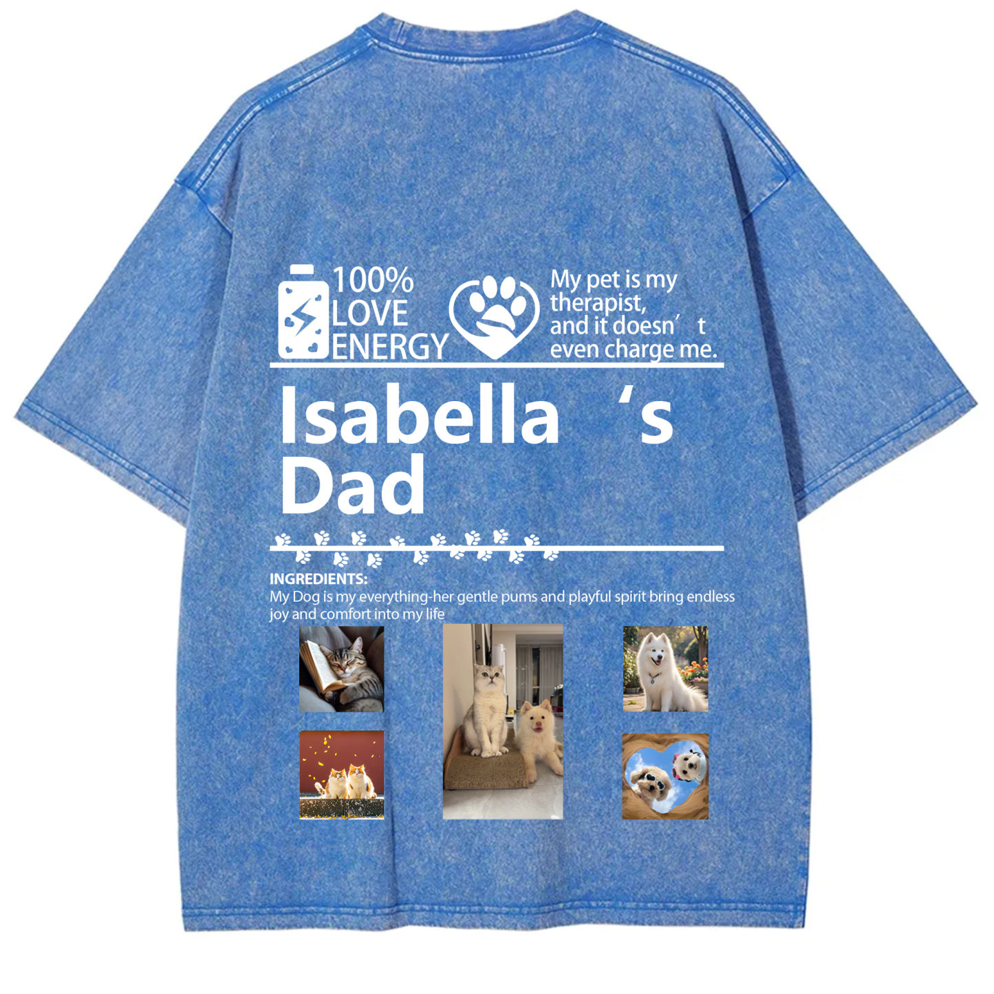 Pets Photos Creative Customized Unisex T-shirt