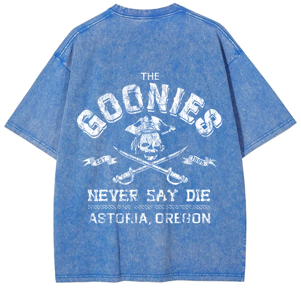Unisex Vintage Washed The Goonies Never Say Die T-Shirt