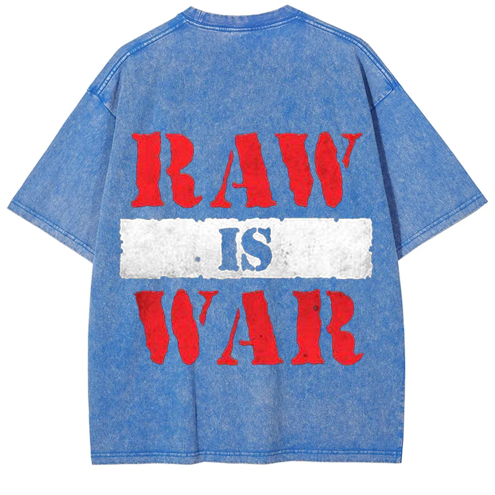 Wrestling WWE Raw Vintage Washed T-Shirt