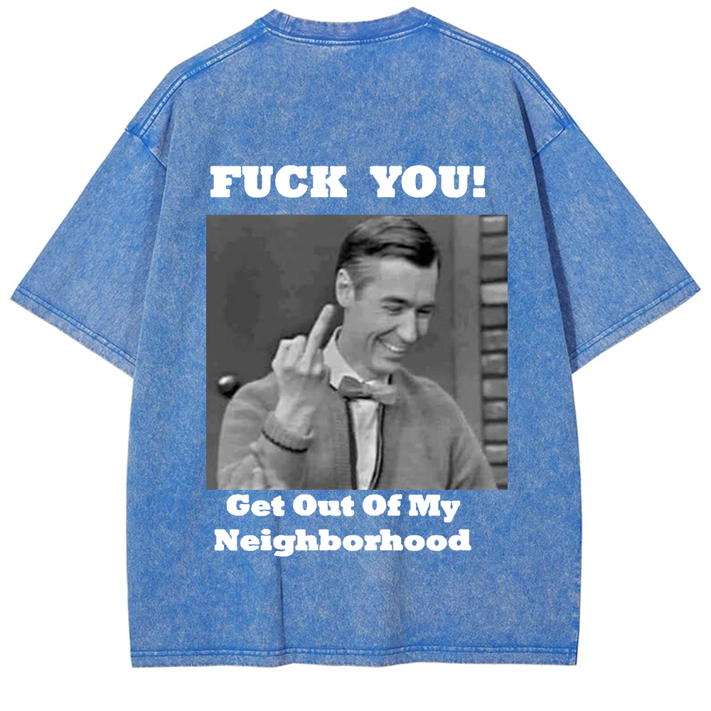Fuck You Print Casual T-Shirt