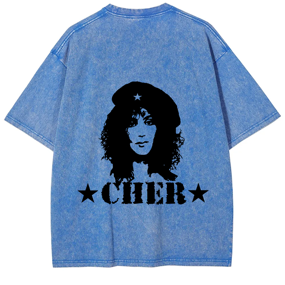 Cher Singer Vintage Washed T-Shirt