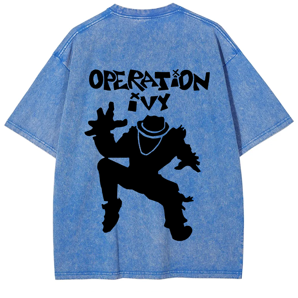 Unisex Vintage Washed Operation Ivy Band T-Shirt
