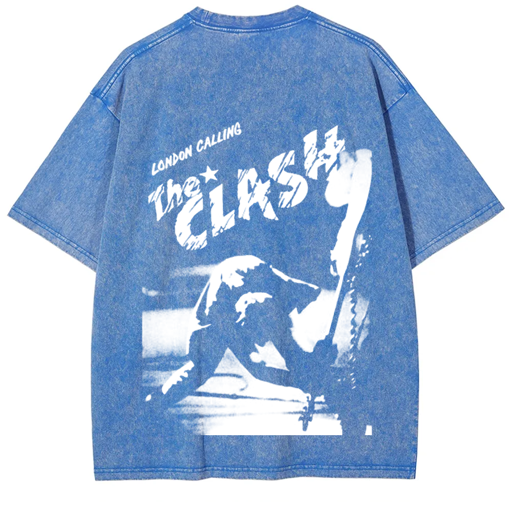 Vintage Washed The Clash Punk Band T-Shirt