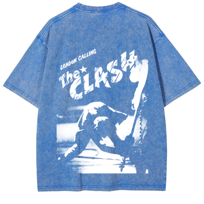 Vintage Washed The Clash Punk Band T-Shirt