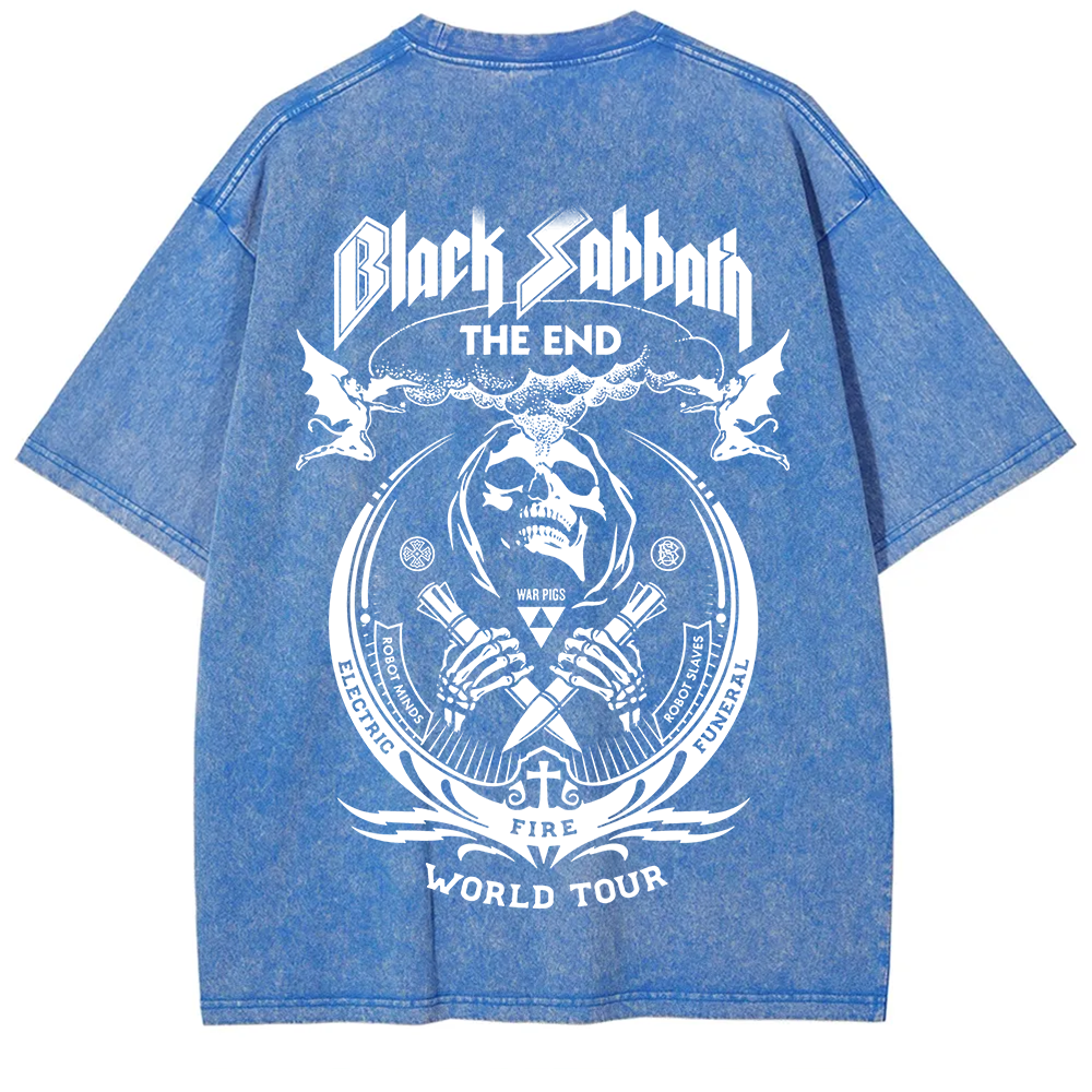 Unisex Vintage Washed Black Sabbath T-Shirt