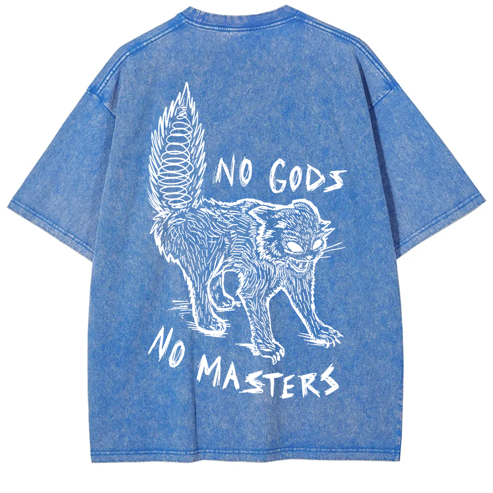 Unisex Vintage Washed No Gods No Masters t-Shirt