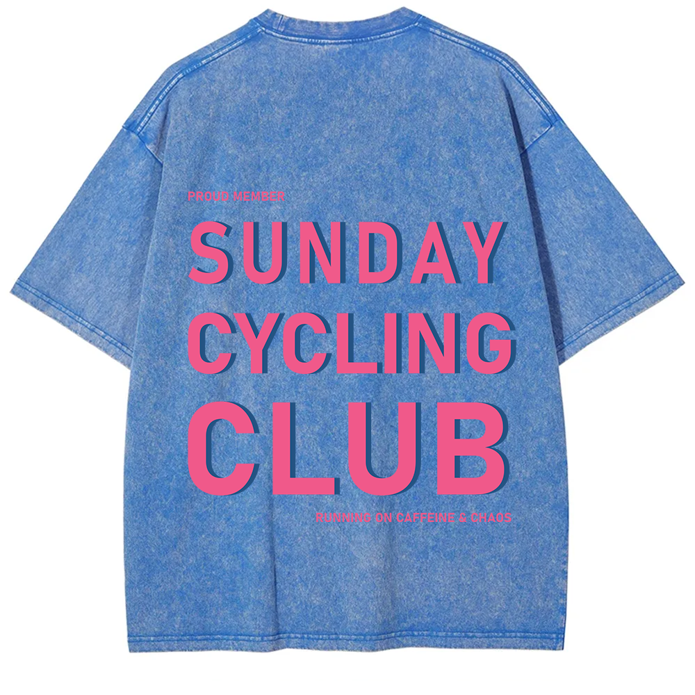 Sunday Cycling Club Unisex Fit Washed T-Shirt