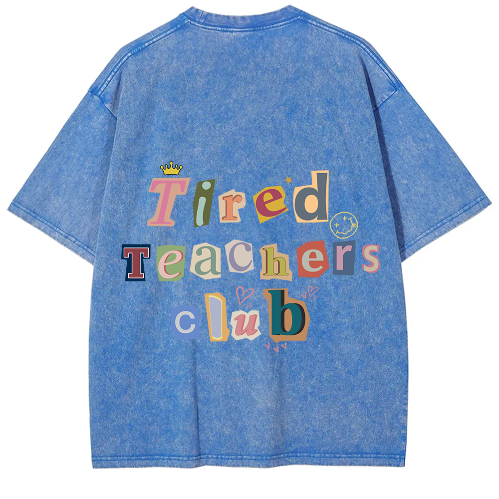 Tired Teachers Club Crop Tops?