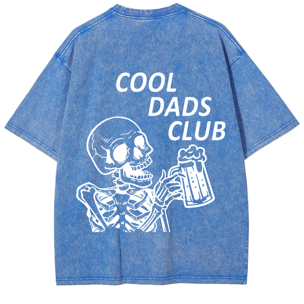 Cool Dads Club Unisex Fit Washed T-Shirt