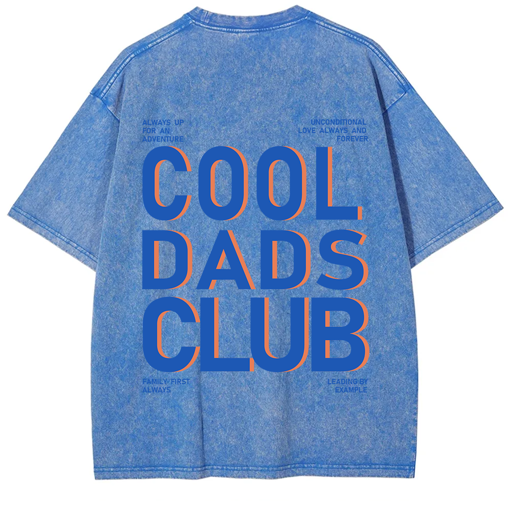 Cool Dads Club Unisex Fit Washed T-Shirt