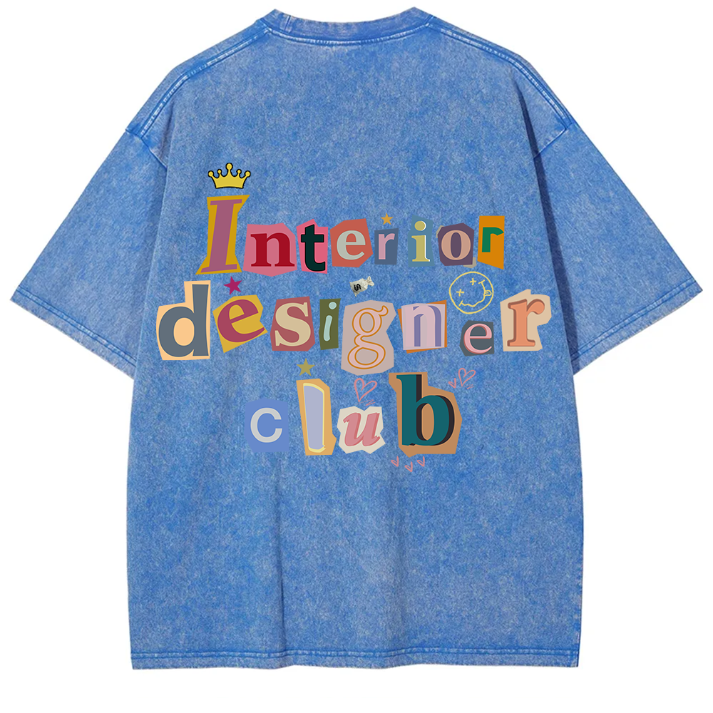 Interior Designer Club Unisex Fit Washed T-Shirt?