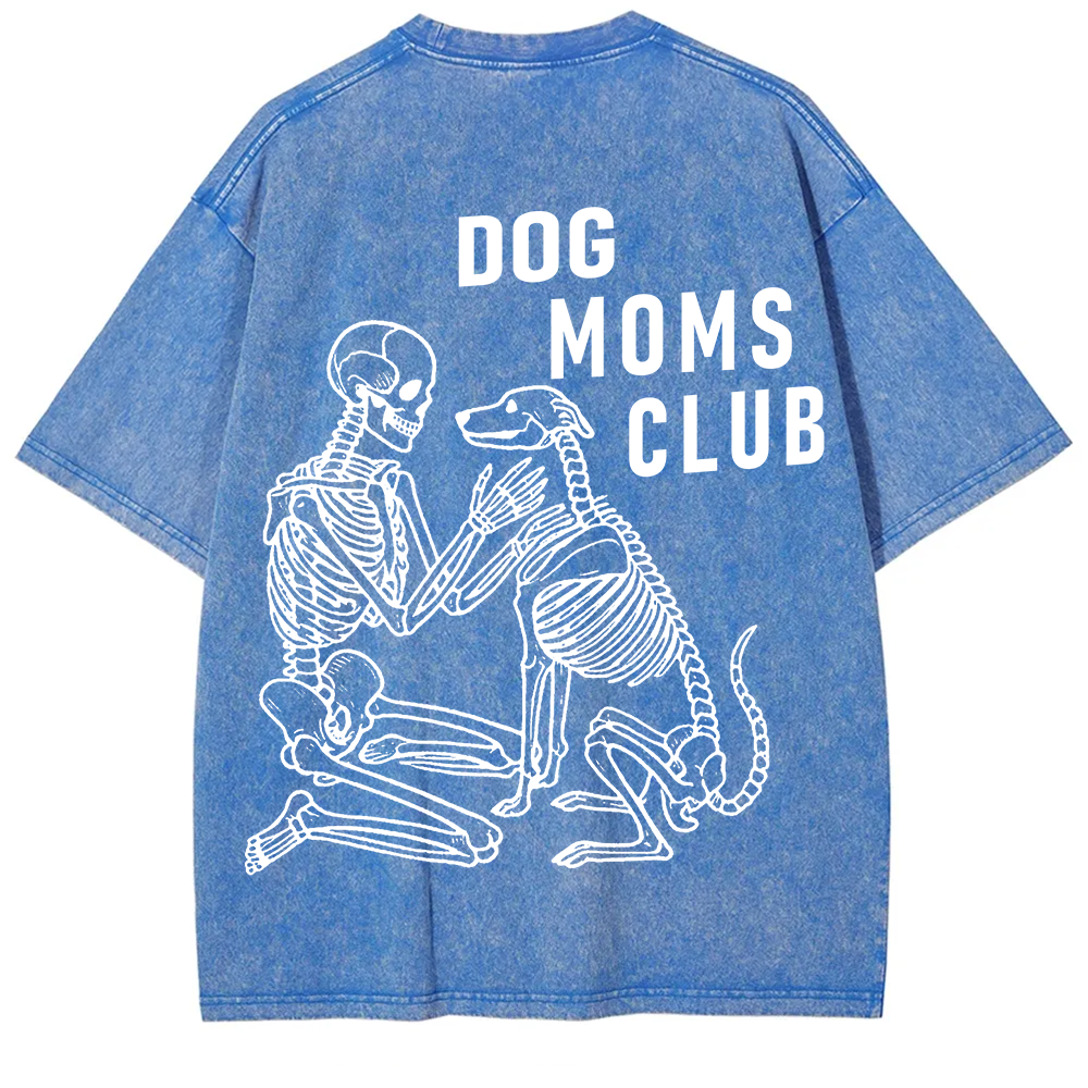 Dog Moms Club Unisex Fit Washed T-Shirt?