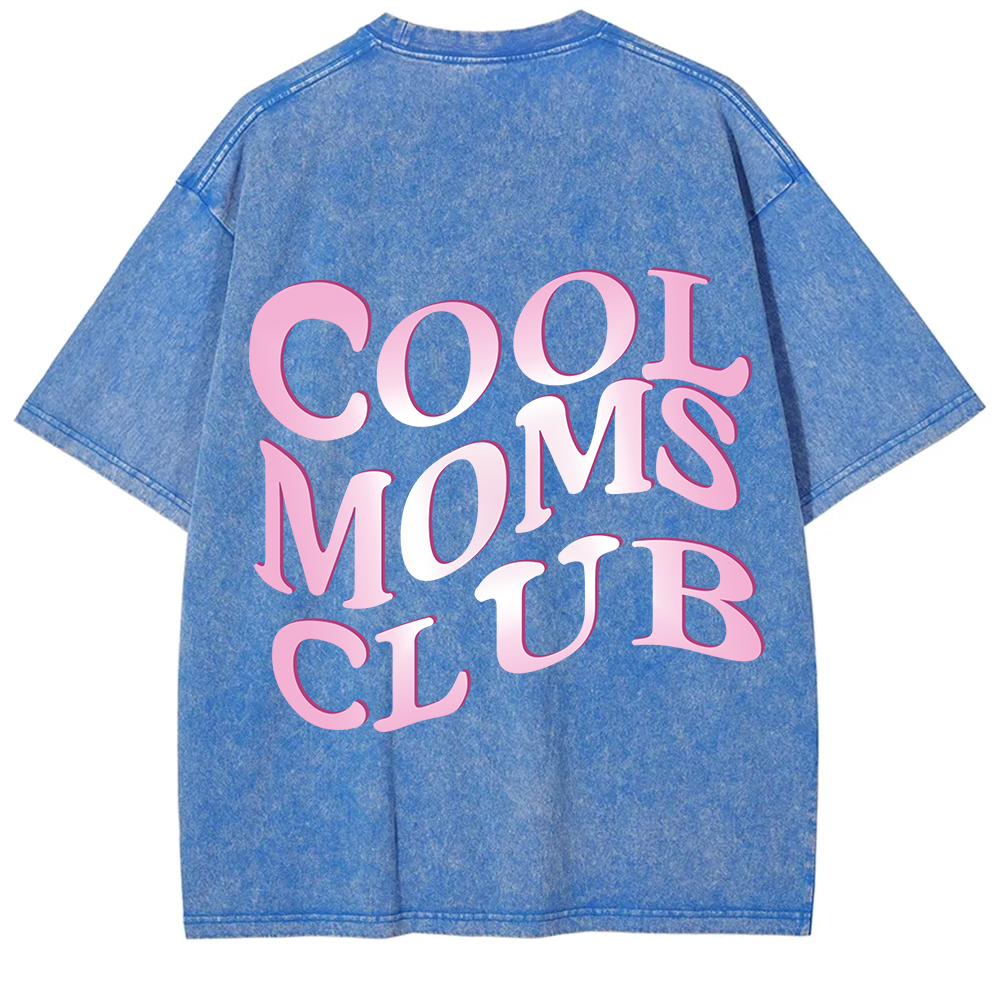 Cool Moms Club Snowflake Vintage Washed T-Shirt