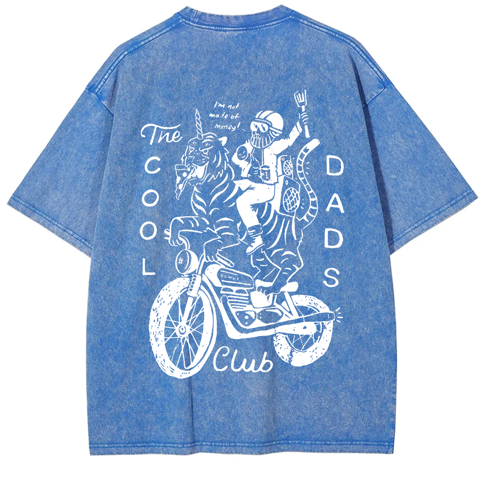 The Cool Dads Club Unisex Fit Washed T-Shirt