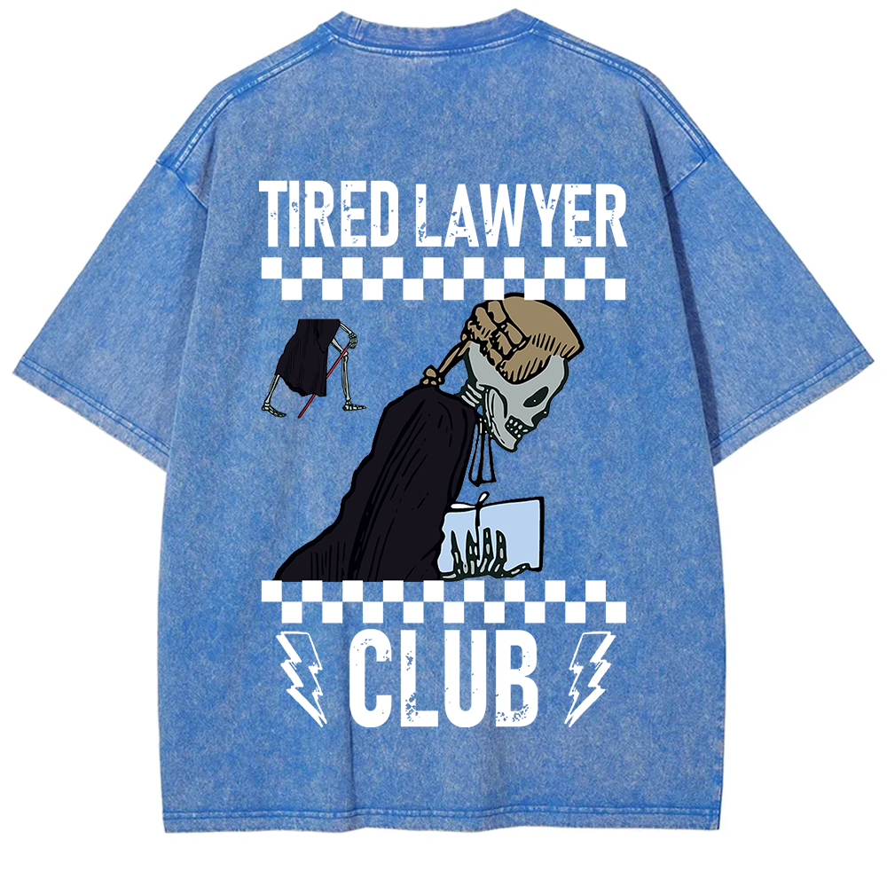 Tired Lawyer Club Unisex Fit Washed T-Shirt?