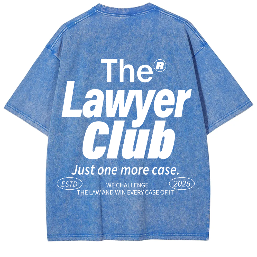 The Lawyer Club Unisex Fit Washed T-Shirt