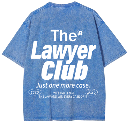 The Lawyer Club Unisex Fit Washed T-Shirt