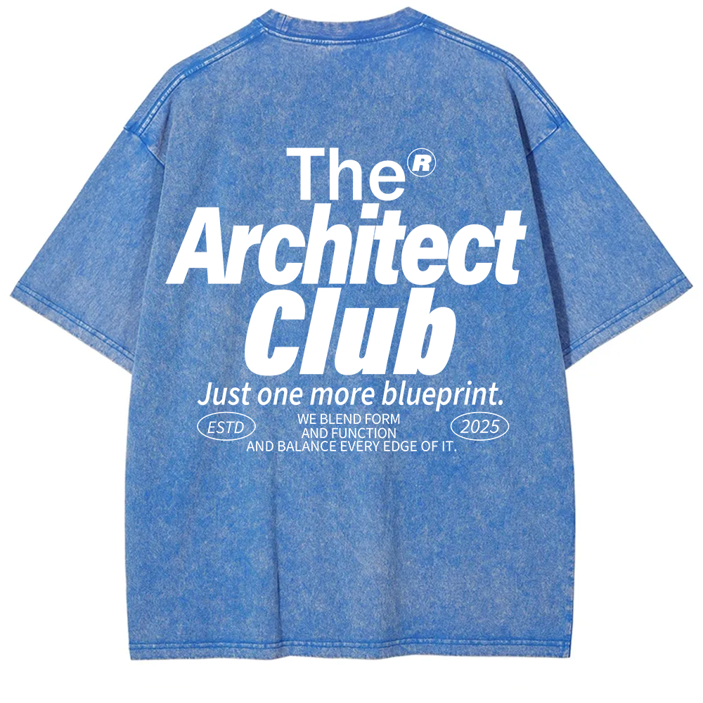 The Architect Club Unisex Fit Washed T-Shirt