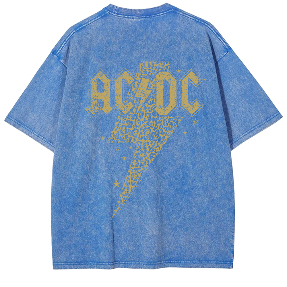 Unisex Vintage Washed ACDC t-Shirt