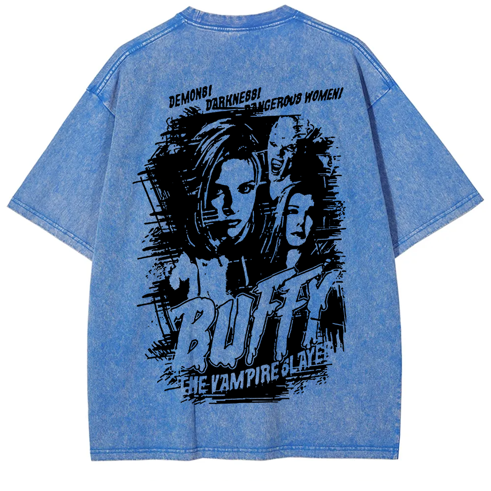 Buffy The Vampire Slayer TV Series Vintage Washed Washed t-Shirt