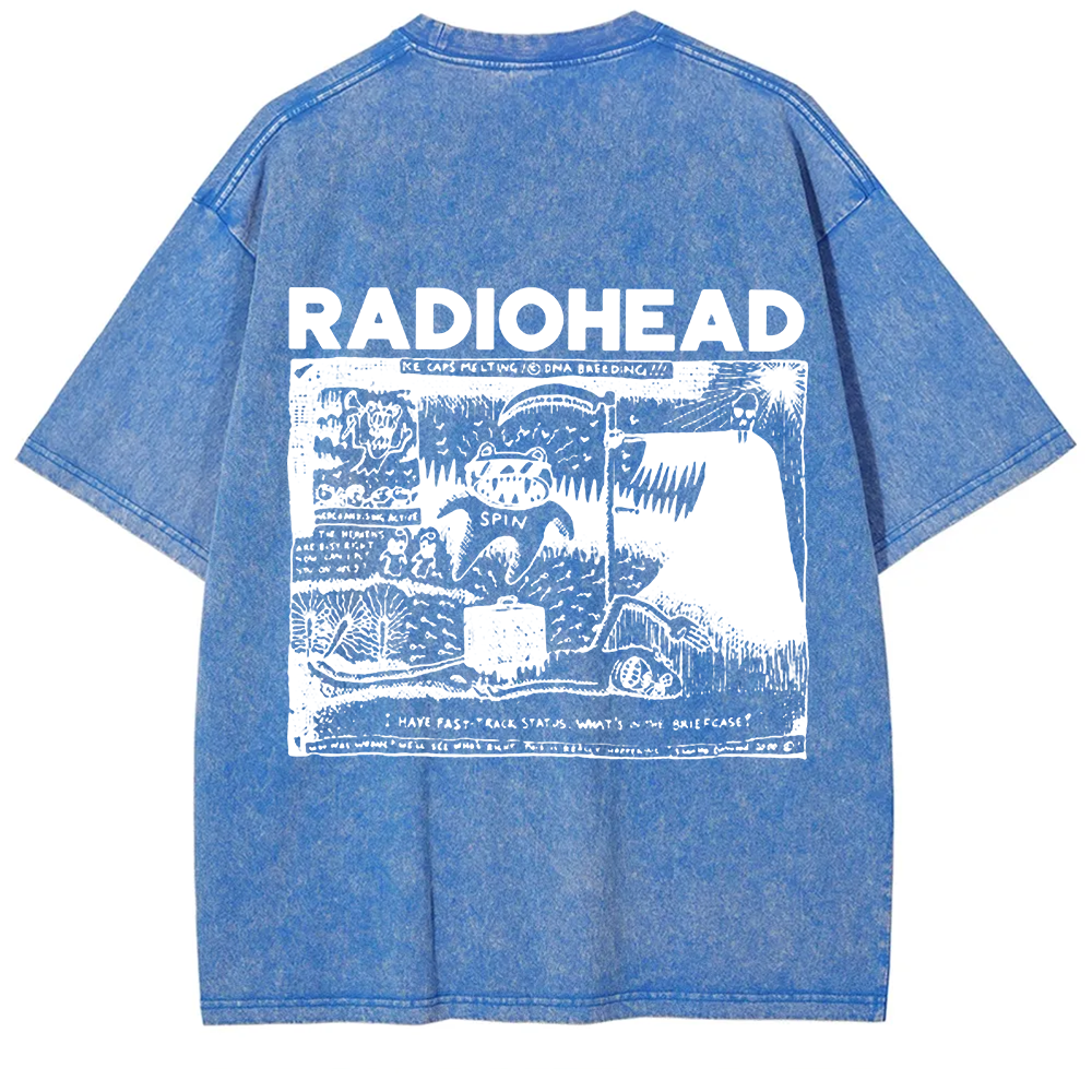 Unisex Cotton Radiohead Rock Band t-Shirt