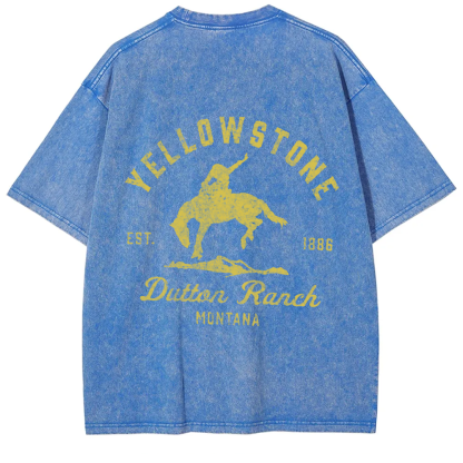 Unisex Vintage Washed Yellowstone Dutton Ranch t-Shirt