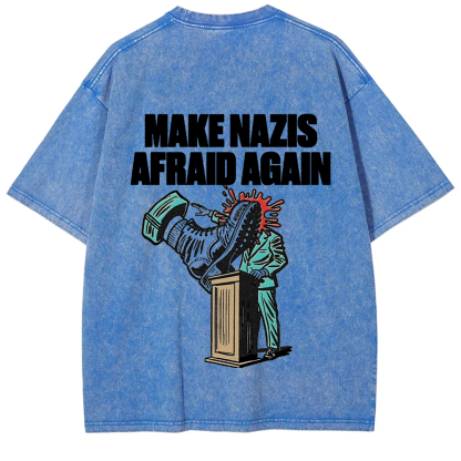 Vintage Washed Make Nazis Afraid Again t-Shirt