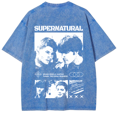 Supernatural TV Series Washed t-Shirt