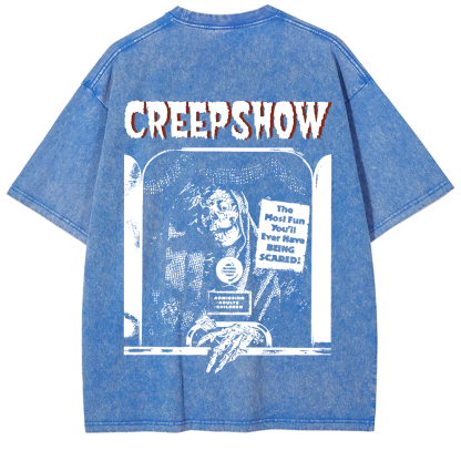 Unisex Washed  Creepshow Horror Movie t-Shirt