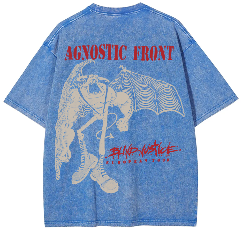 Agnostic Front Band Washed t-Shirt