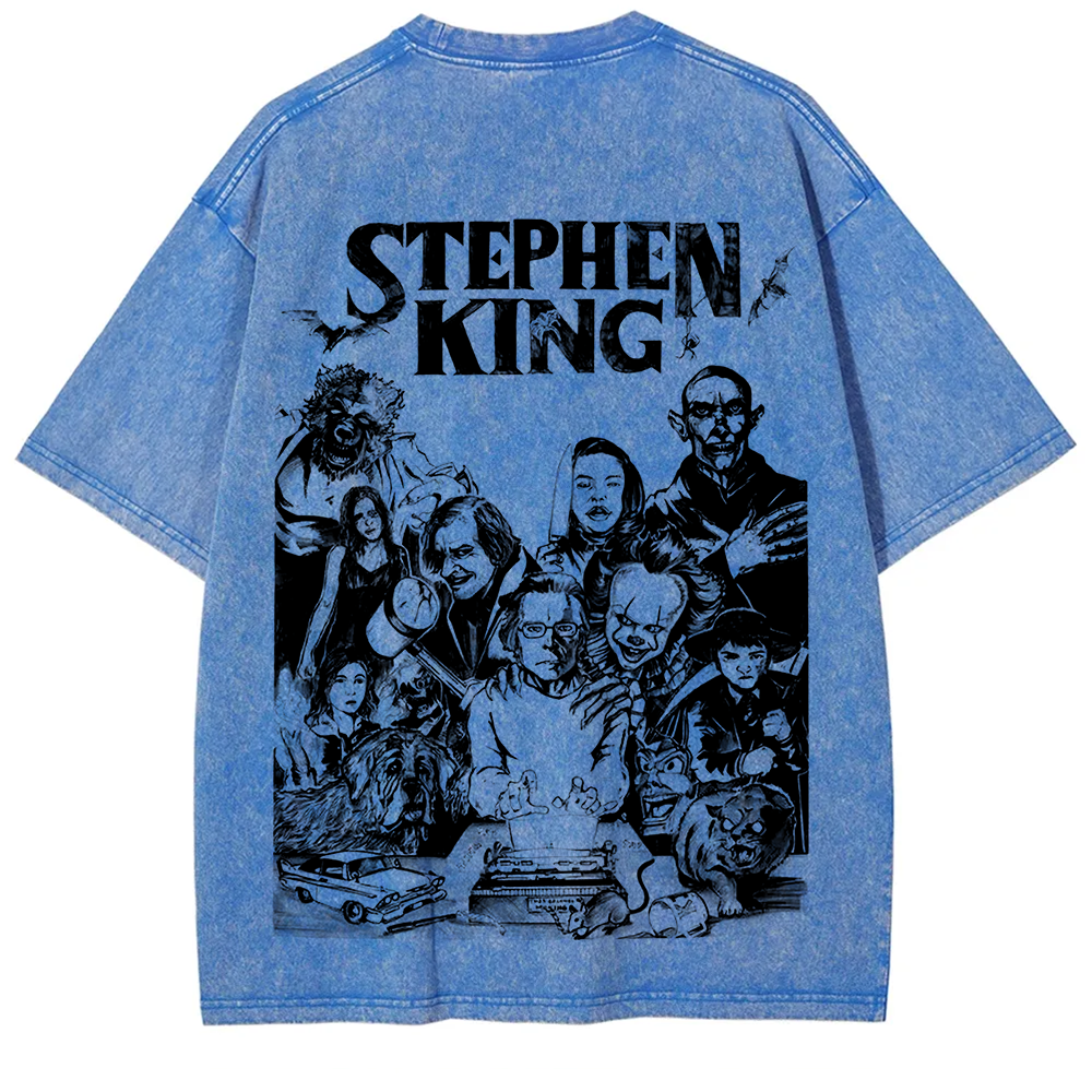 Unisex Casual Stephen King Celebrities Printed t-Shirt